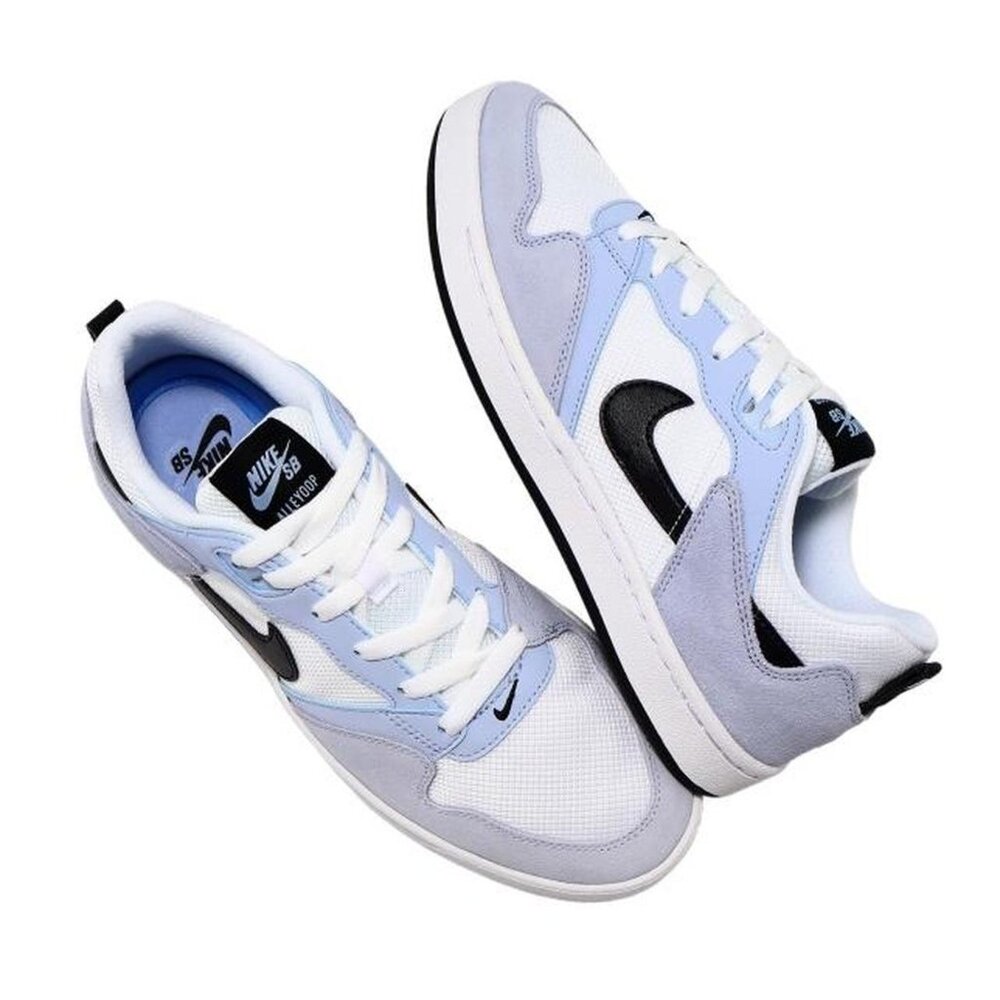 Nike Alleyoop SB Light Marine Black White Skate Sneakers sz 12